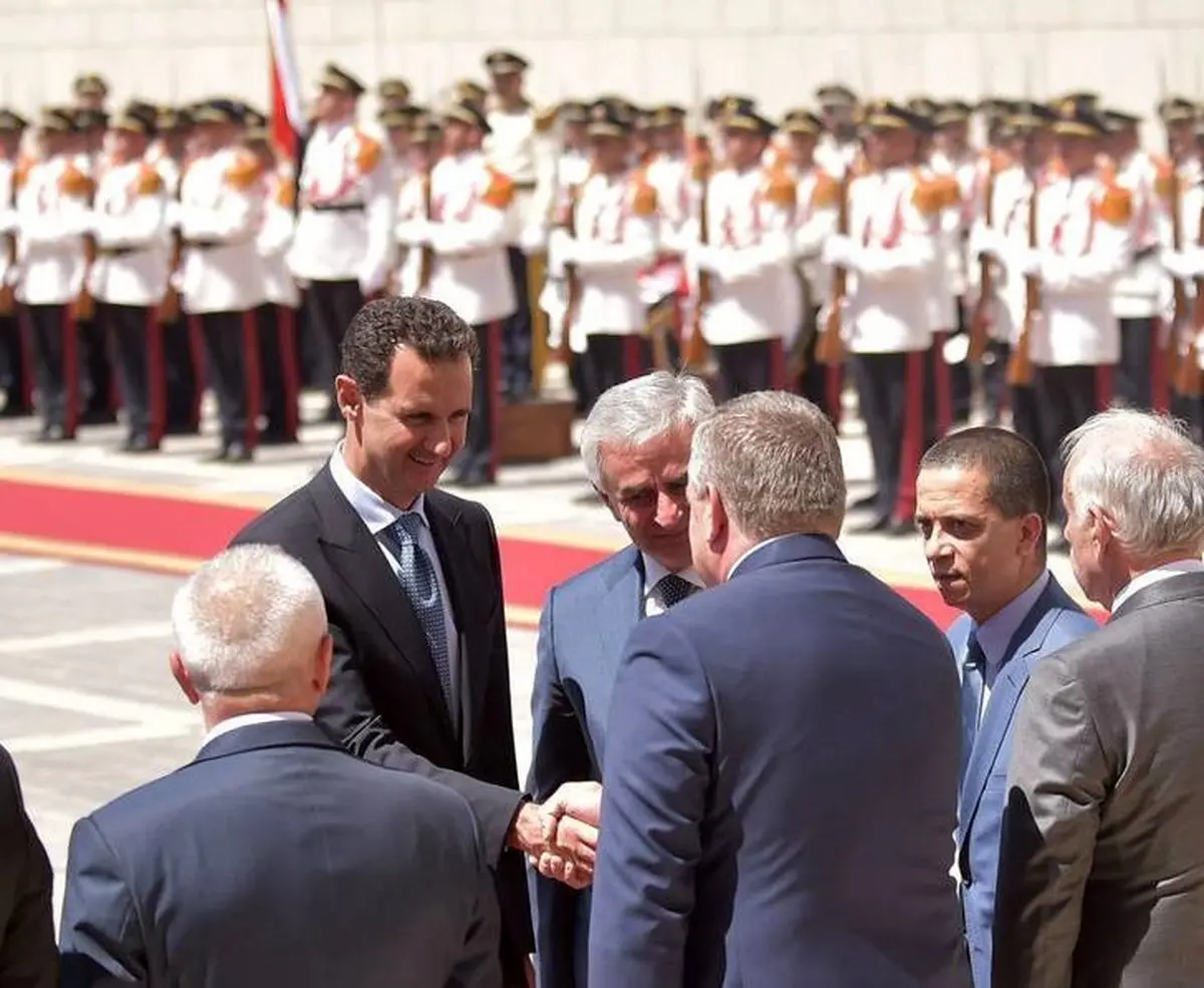 دیدار رئیس جمهور آبخازیا با بشار اسد / تصاویر