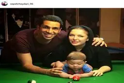 بیلیارد بازی خانوادگی فوتبالیست مشهور+عکس