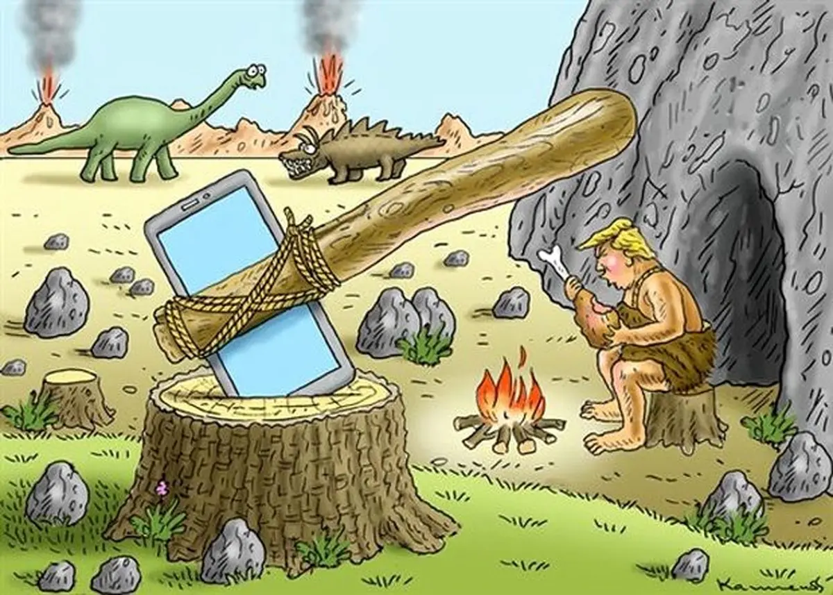 رئیس جمهوری که هنوز در عصر حجر زندگی می‌کند! /عکس