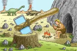 رئیس جمهوری که هنوز در عصر حجر زندگی می‌کند! /عکس