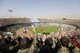 نمایی زیبا از استادیوم آزادی هنگام سخنرانی رهبر انقلاب / عکس