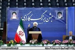 رییس جمهور در جشن بزرگ کارگری/تصاویر