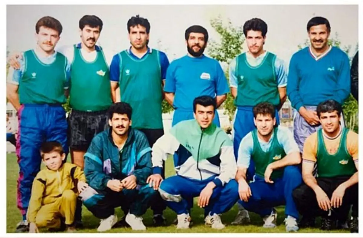 عکس قدیمی ضرغامی با استقلالی‌ها