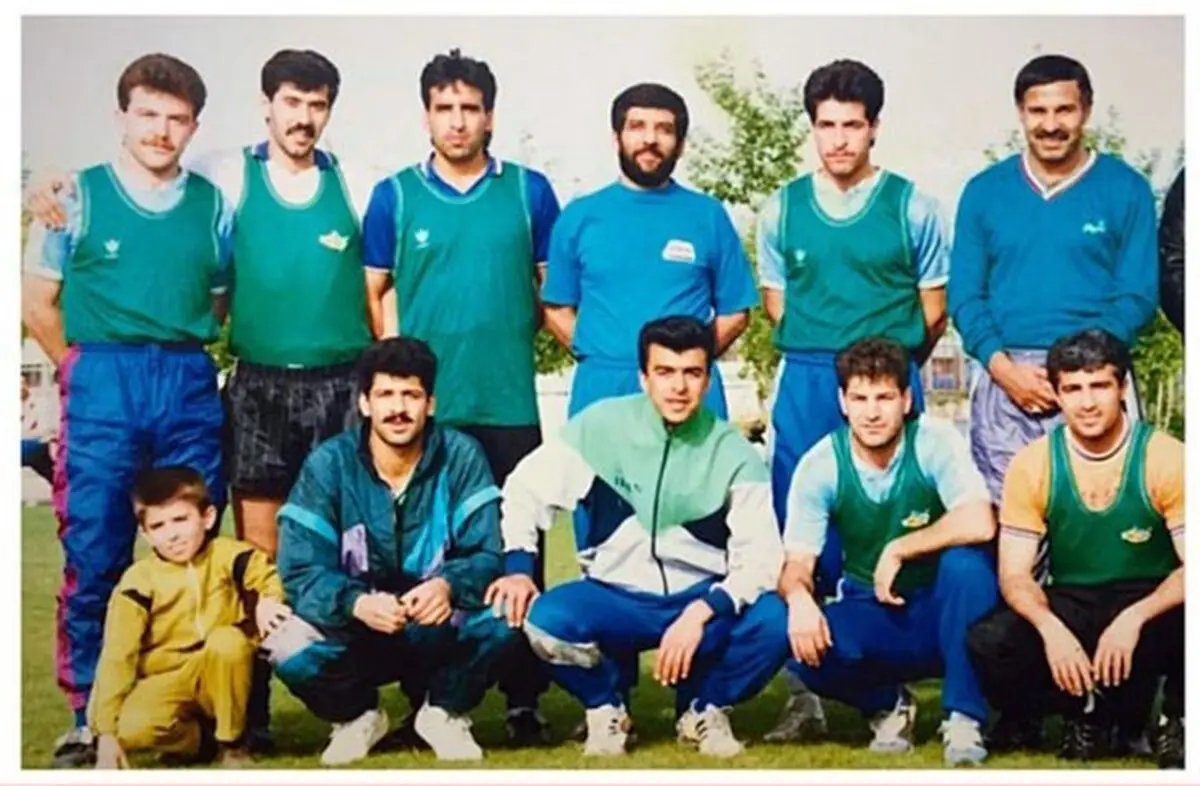عکس قدیمی ضرغامی با استقلالی‌ها