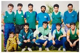عکس قدیمی ضرغامی با استقلالی‌ها