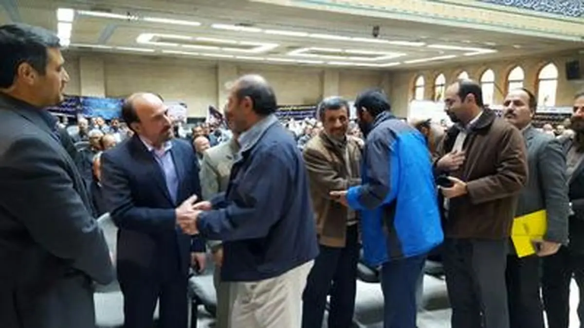 احمدی نژاد و مشایی در یک مراسم ختم/تصاویر