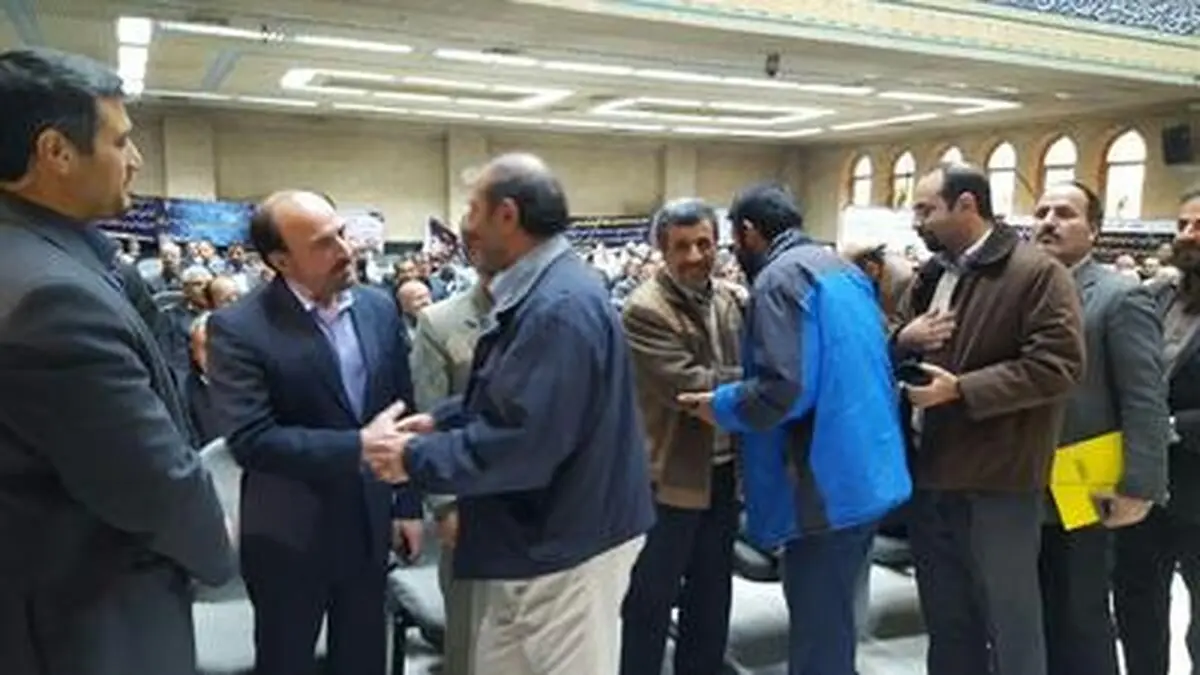 احمدی نژاد و مشایی در یک مراسم ختم/تصاویر