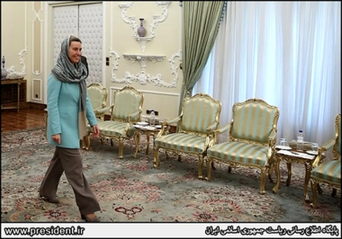 حواشی دیدار موگرینی و روحانی/تصاویر