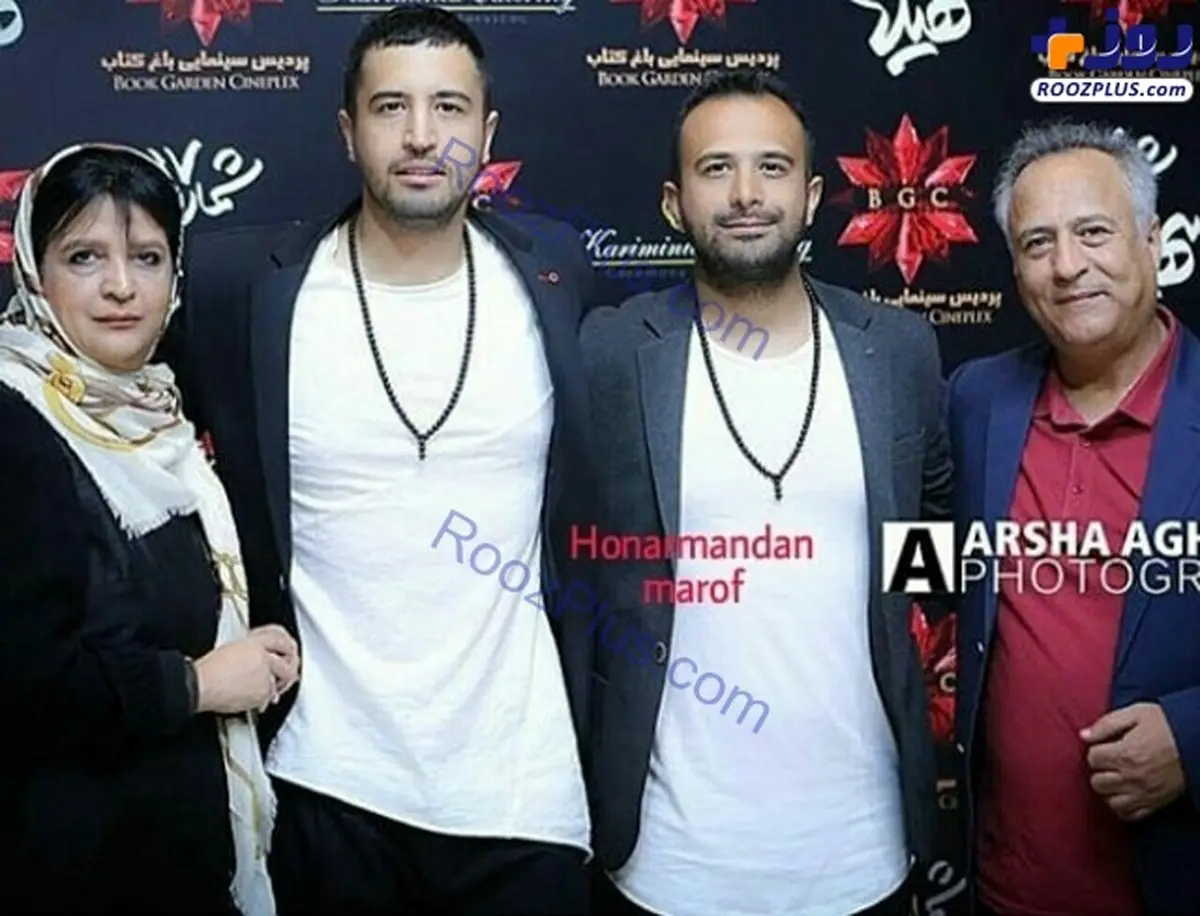 بازیگر مشهور سینما در کنار خانواده اش+عکس