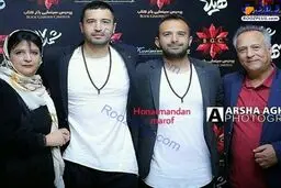 بازیگر مشهور سینما در کنار خانواده اش+عکس