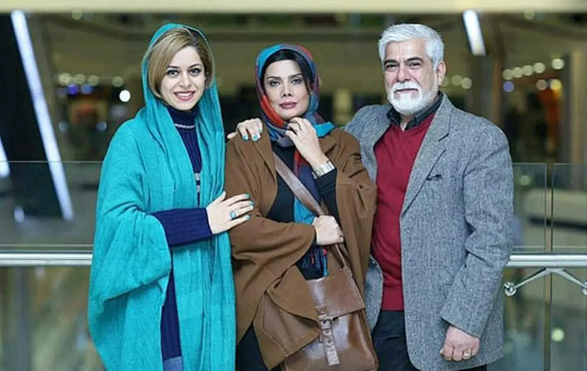 حسین پاکدل، عاطفه رضوی و دخترشان سبا/عکس