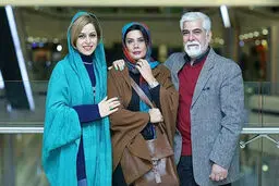 حسین پاکدل، عاطفه رضوی و دخترشان سبا/عکس