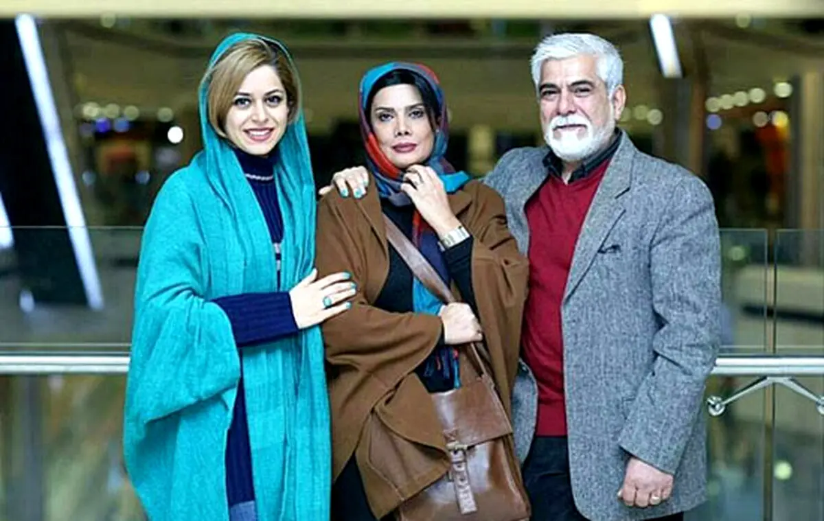 حسین پاکدل، عاطفه رضوی و دخترشان سبا/عکس