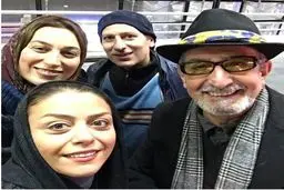 هنرمندان فلامک جنیدی را بدرقه کردند/عکس