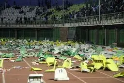 حوادث عجیب ورزشگاه کرمان/تصاویر