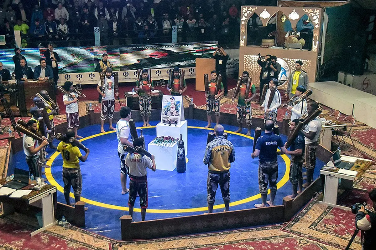 تصاویری از مسابقات جهانی ورزش‌های زورخانه‌ای