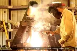 کارگاه توپخانه داعش/تصاویر