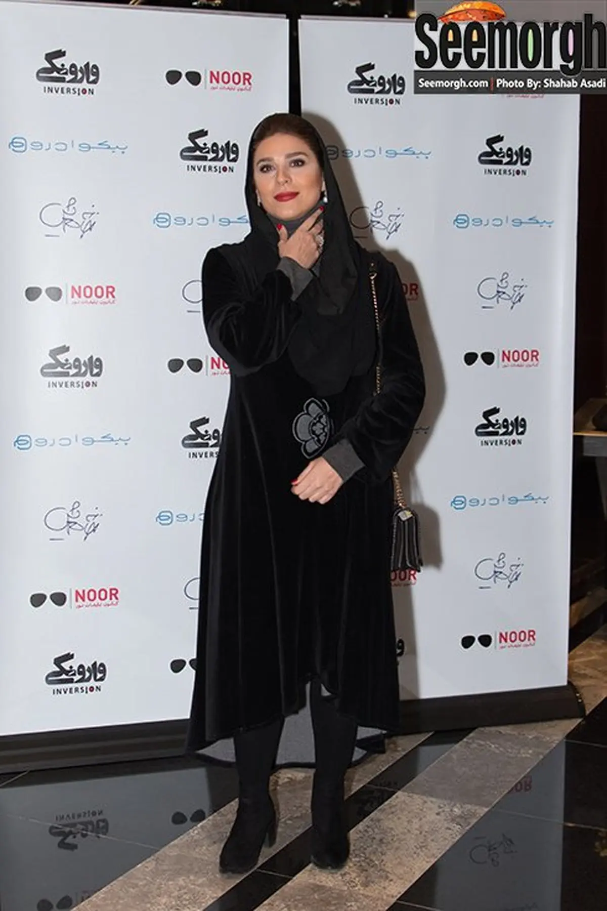 تیپ سحر دولتشاهی در اکران فیلم وارونگی