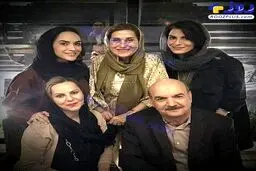 جشن تولد آقای مجری درکنار همسر و دخترانش! /عکس