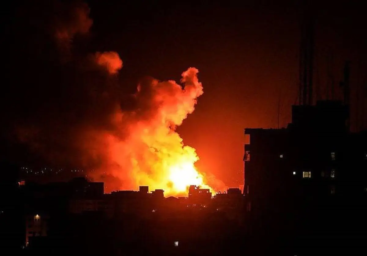 تجاوز جنگنده‌های اسرائیل به نوار غزه / تصاویر