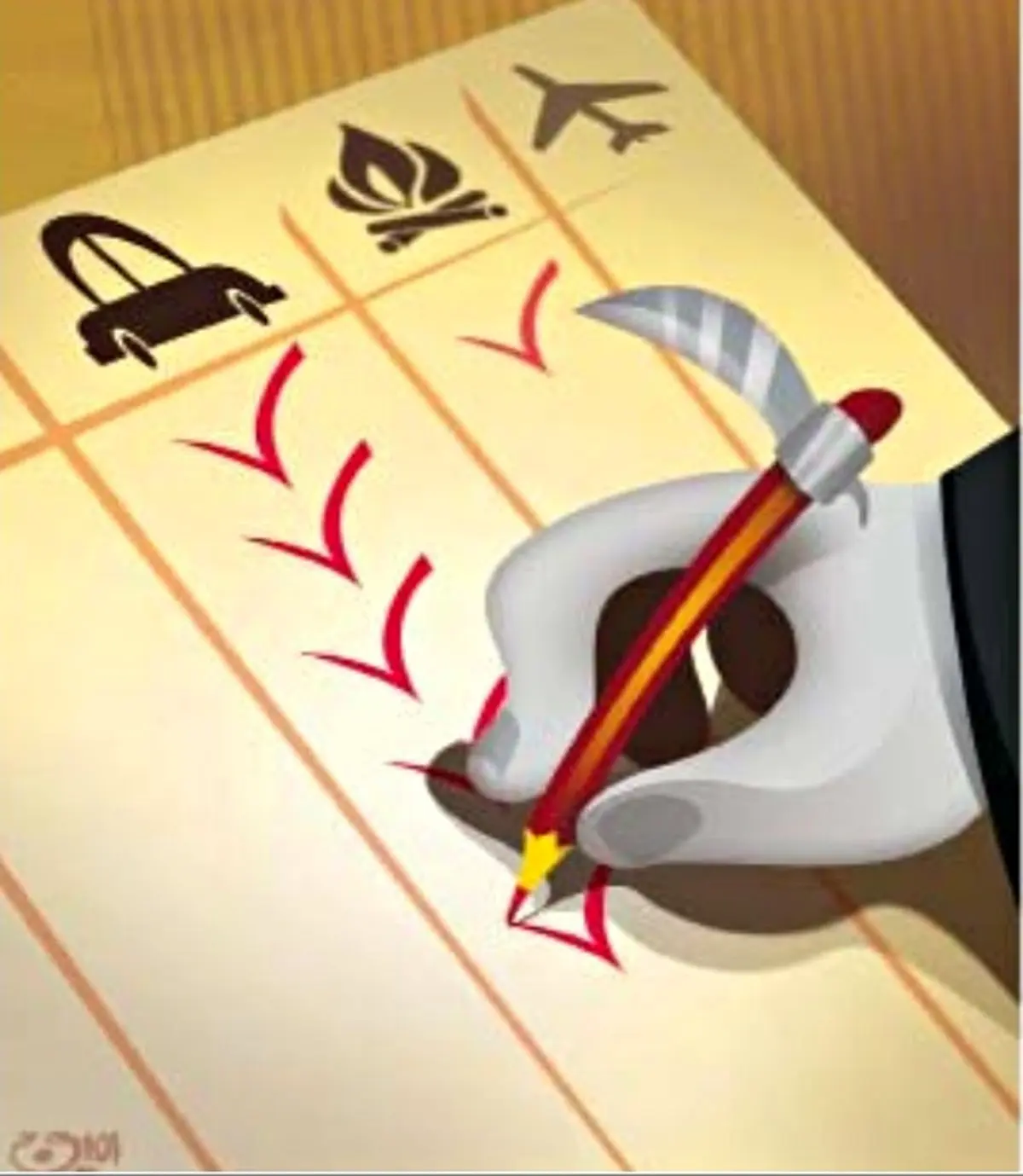 کاریکاتور/ تلفات خودروی داخلی!