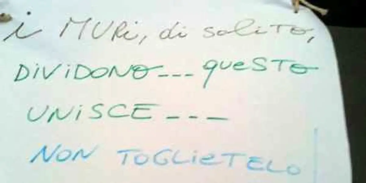 دیوار مهربانی در ایتالیا /عکس