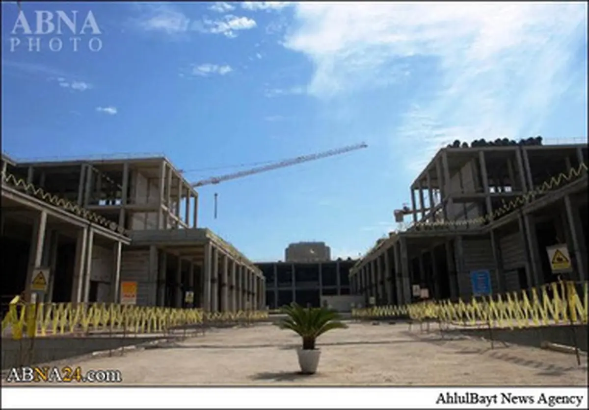 آخرین وضعیت عملیات ساخت صحن حضرت فاطمه زهرا(س) به روایت تصویر