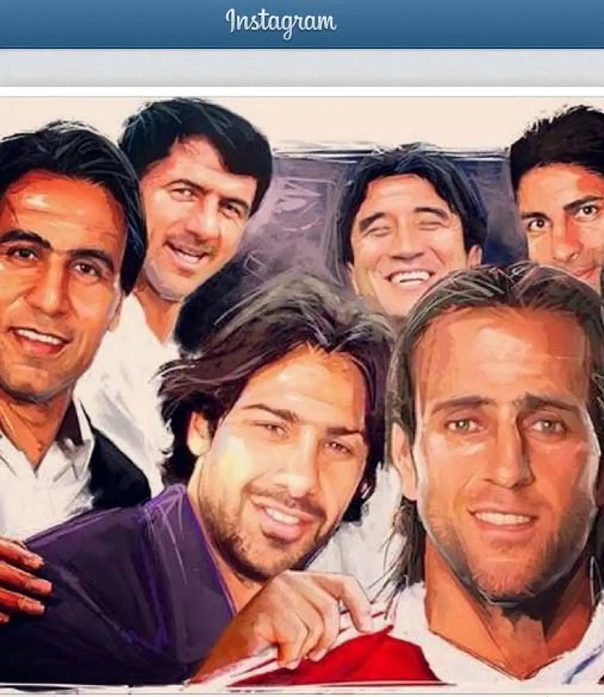 حذف علی دایی از عکس سلفی علی کریمی! + عکس