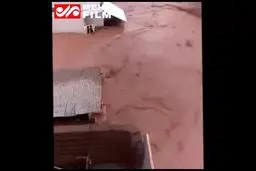 ببینید: ویدئو دیده نشده از سیلاب پلدختر بر فراز پشت‌بام‌ها
