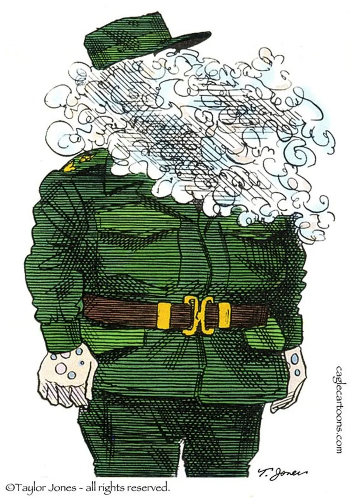 فیدل کاسترو با دود!/کاریکاتور