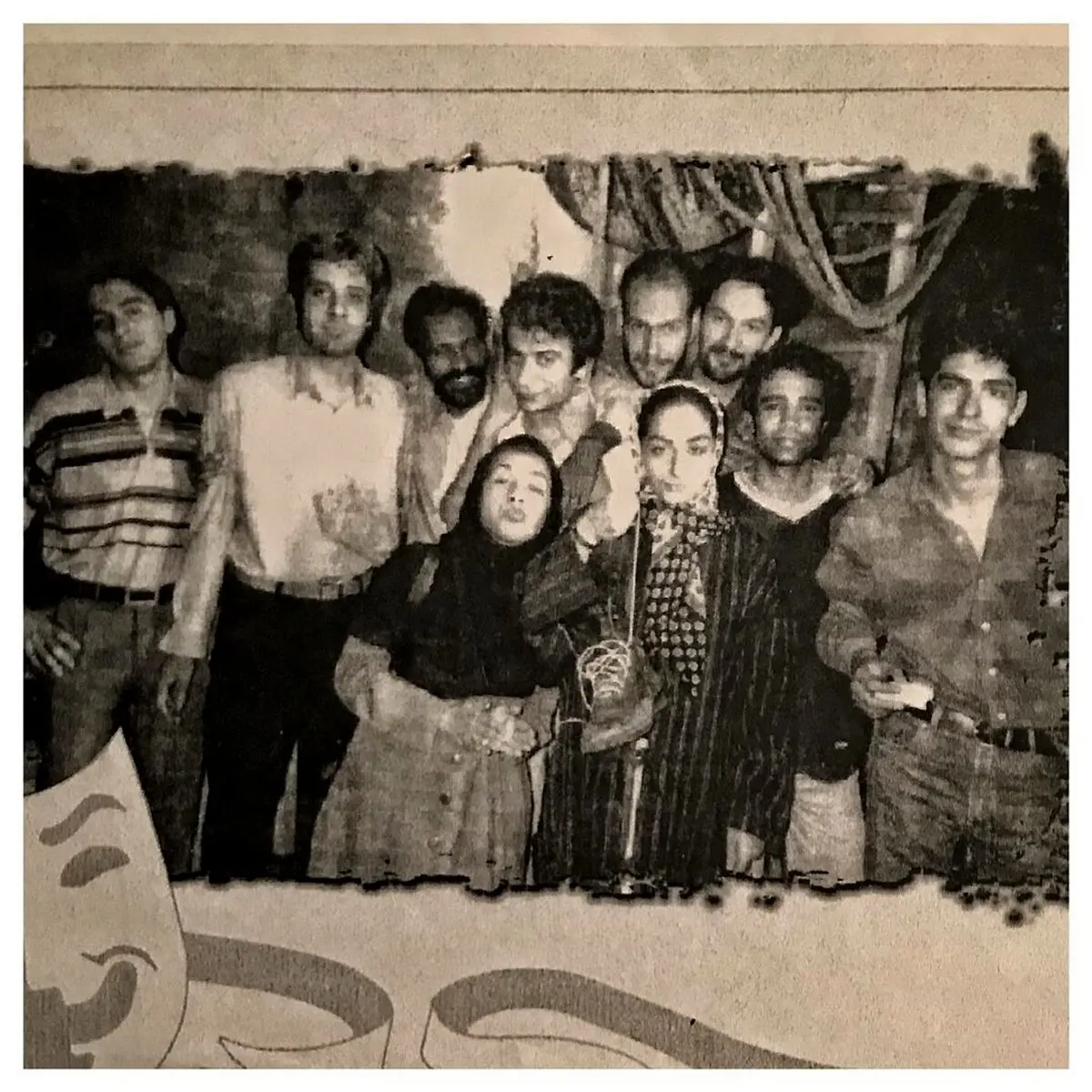 عکس قدیمی مهدی پاکدل در تئاتر شهر