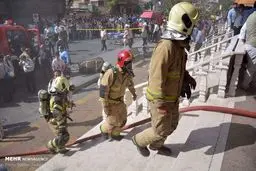 آتش سوزی در برج بهار / تصاویر