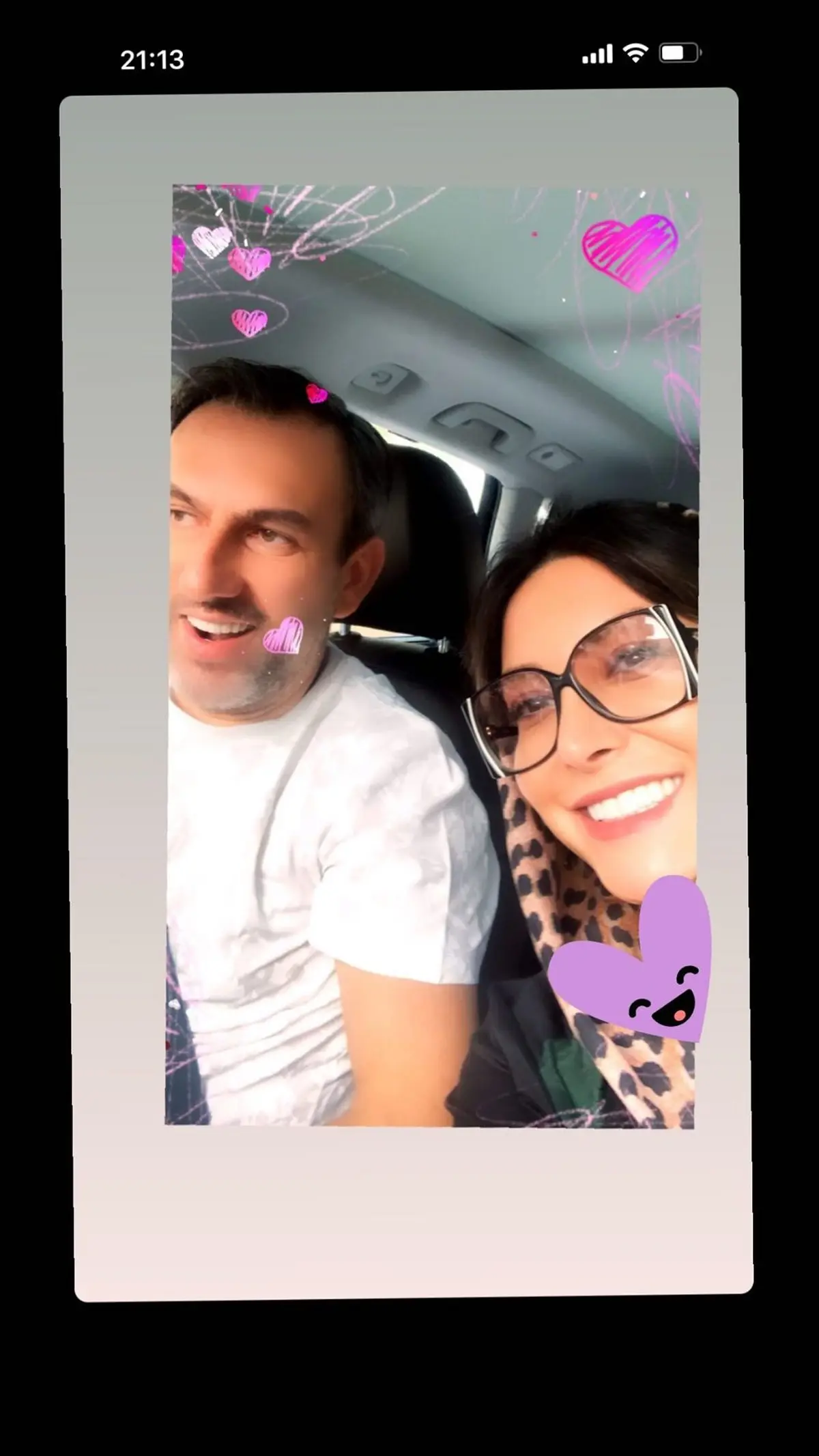 استوری عشقولانه فریبا نادری و همسرش! + اینستاگرام