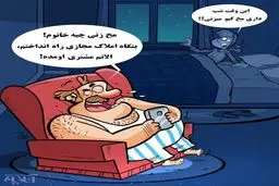 این هم مخ زنی شبانه!/کاریکاتور