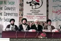 آیت‌الله شاهرودی در کنفرانس جنایات صدام/ عکس