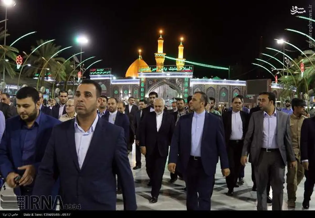 محمد جواد ظریف در بین الحرمین/ عکس