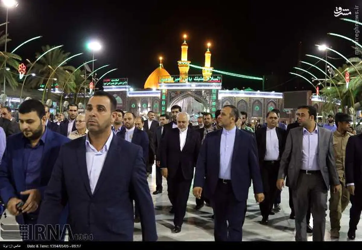 محمد جواد ظریف در بین الحرمین/ عکس