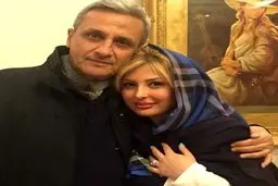 نیوشا ضیغمی و پدرش/ عکس
