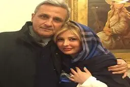 نیوشا ضیغمی و پدرش/ عکس