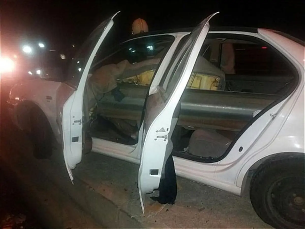 تصاویر/ تصادف عجیب سمند در تهران