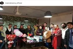 جشن تولد مجری زن مشهور/عکس