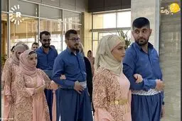 تصاویر دیده نشده از عروسی دسته جمعی ۴۸ زوج نابینا و ناشنوا