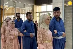 تصاویر دیده نشده از عروسی دسته جمعی ۴۸ زوج نابینا و ناشنوا