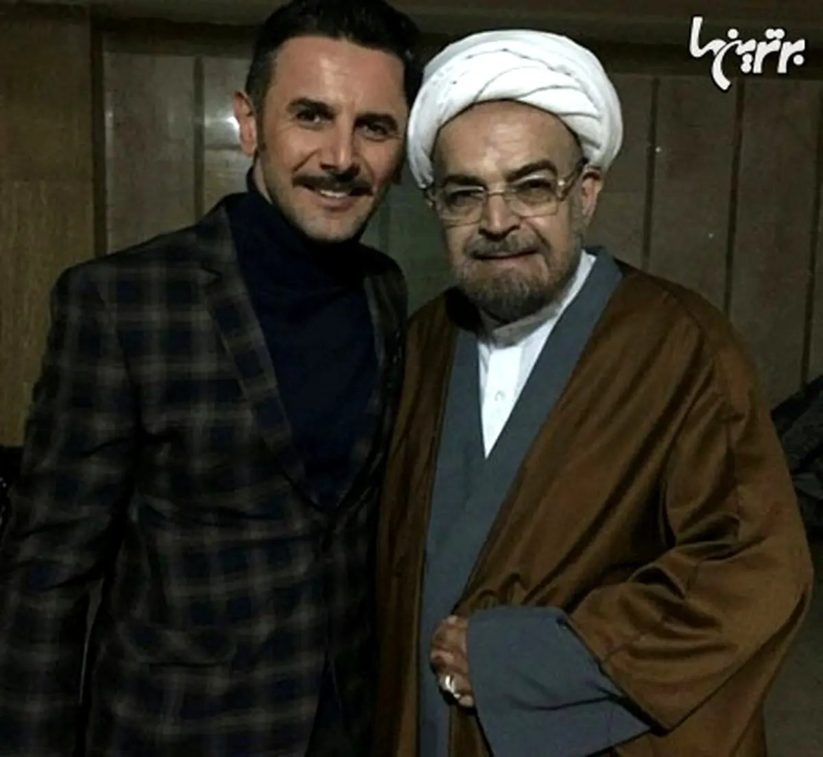 امین حیایی و حمید لولایی در پشت صحنه کار جدیدشان/عکس
