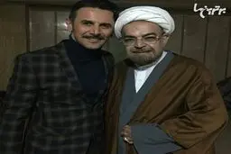 امین حیایی و حمید لولایی در پشت صحنه کار جدیدشان/عکس