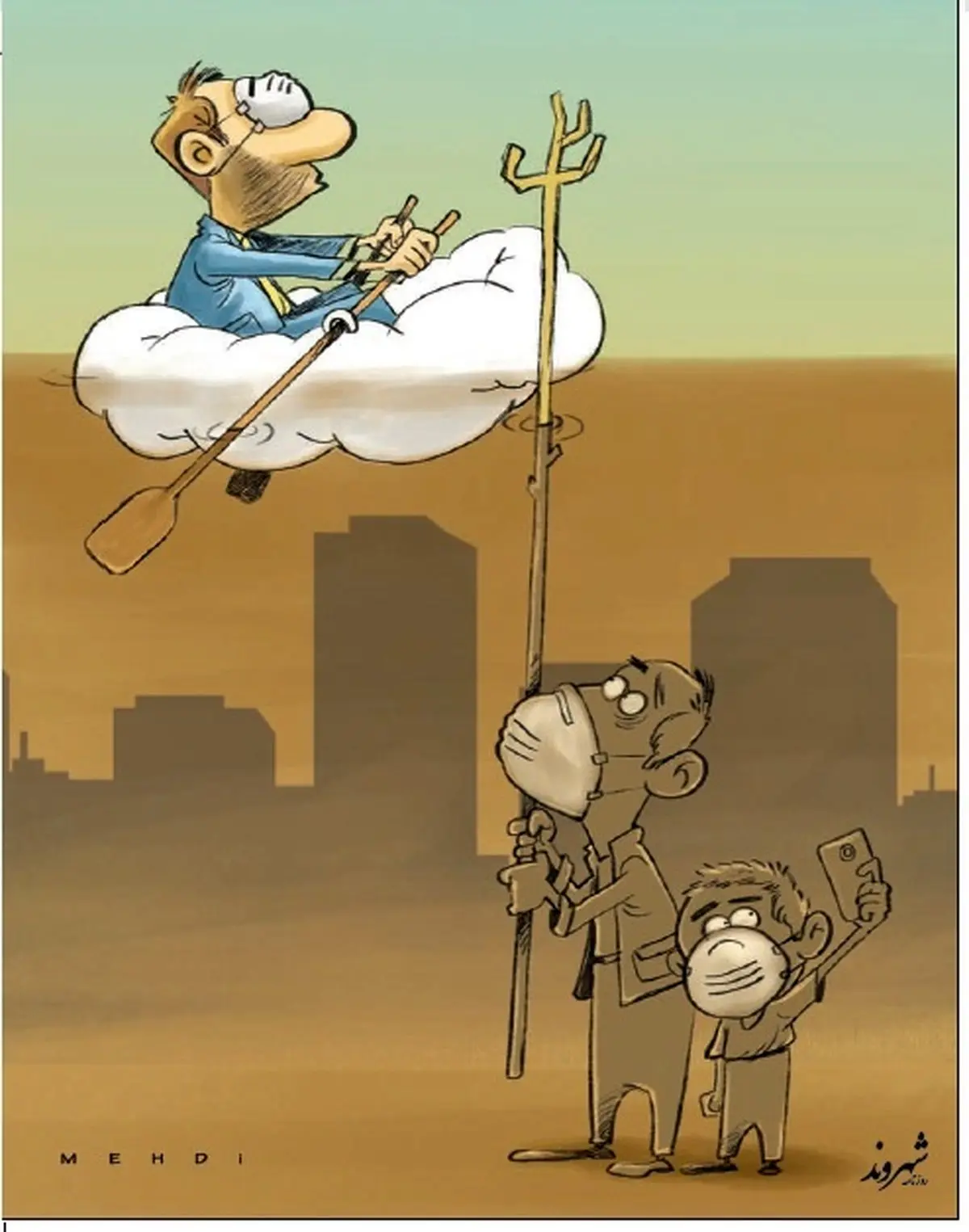 پارو بزن!/ کاریکاتور