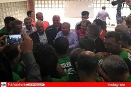 عکس رختکن تیم ستارگان ایران برابر ستارگان جهان