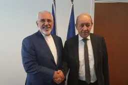 دیدار وزیران خارجه ایران و فرانسه در نیویورک