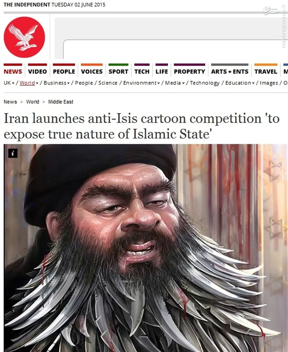 بازتاب گسترده مسابقات کاریکاتور/تصاویر