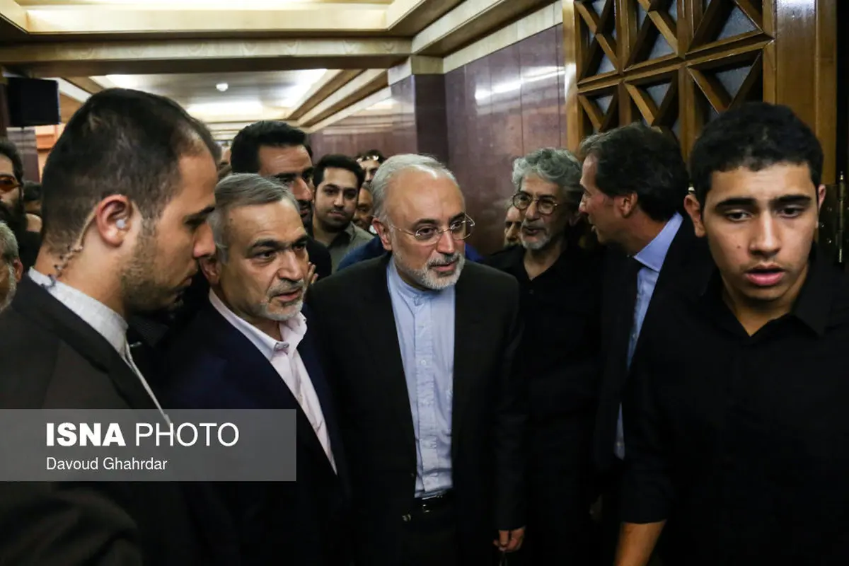 علی اکبر صالحی و حسین فریدون در مراسم ختم داوود رشیدی/عکس